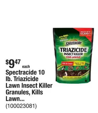 The Home Depot Spectracide 10 lb. Triazicide Lawn Insect Killer Granules, Kills Lawn-Damaging Insects offer