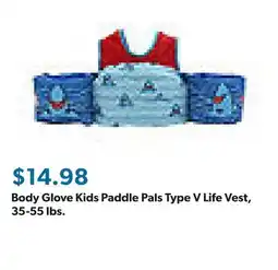 Sam's Club Body Glove Kids Paddle Pals Type V Life Vest, 35-55 lbs offer