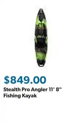 Sam's Club Stealth Pro Angler 11' 8 Fishing Kayak offer