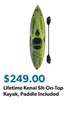 Sam's Club Lifetime Kenai Sit-On-Top Kayak, Paddle Included offer