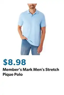 Sam's Club Member's Mark Men's Stretch Pique Polo offer