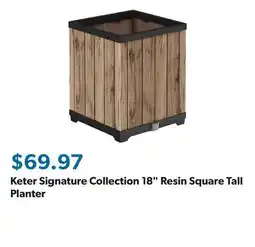 Sam's Club Keter Signature Collection 18 Resin Square Tall Planter offer