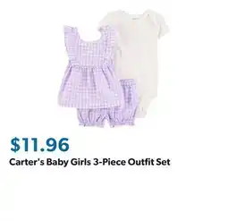 Sam's Club Carter's Baby Girls 3-Piece Outfit Set offer