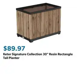 Sam's Club Keter Signature Collection 30 Resin Rectangle Tall Planter offer