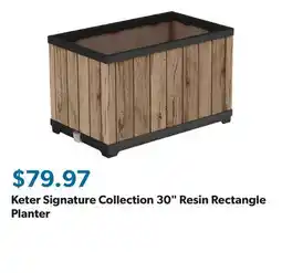 Sam's Club Keter Signature Collection 30 Resin Rectangle Planter offer