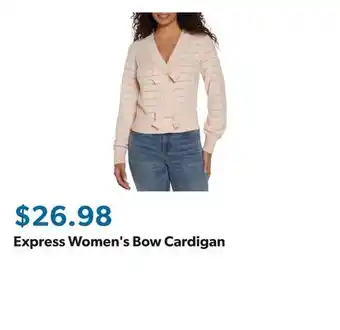 Sam's Club Express Women's Bow Cardigan offer