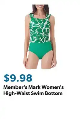 Sam's Club Member's Mark Women's High-Waist Swim Bottom offer