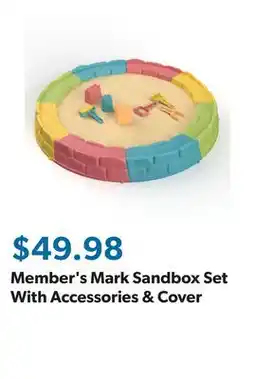 Sam's Club Member's Mark Sandbox Set With Accessories & Cover offer