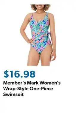 Sam's Club Member's Mark Women's Wrap-Style One-Piece Swimsuit offer