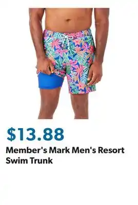 Sam's Club Member's Mark Men's Resort Swim Trunk offer