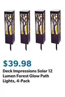 Sam's Club Deck Impressions Solar 12 Lumen Forest Glow Path Lights, 4-Pack offer