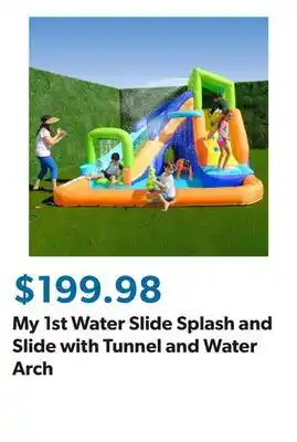 Sam's Club My 1st Water Slide Splash and Slide with Tunnel and Water Arch offer