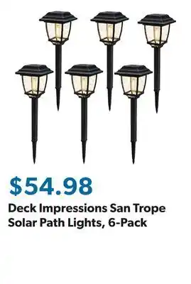 Sam's Club Deck Impressions San Trope Solar Path Lights, 6-Pack offer