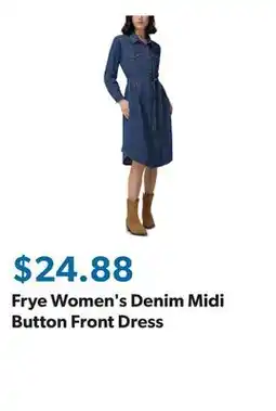 Sam's Club Frye Women's Denim Midi Button Front Dress offer