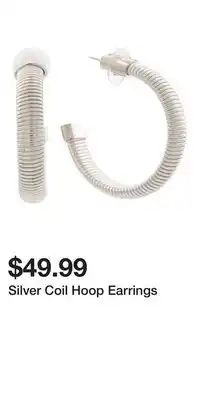 TJ Maxx Silver Coil Hoop Earrings offer