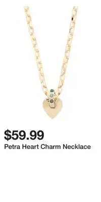 TJ Maxx Petra Heart Charm Necklace offer