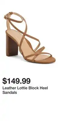 TJ Maxx Leather Lottie Block Heel Sandals offer