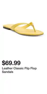 TJ Maxx Leather Classic Flip Flop Sandals offer