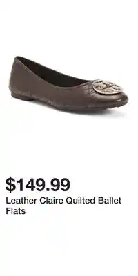 TJ Maxx Leather Claire Quilted Ballet Flats offer