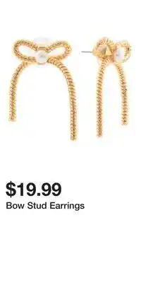 TJ Maxx Bow Stud Earrings offer