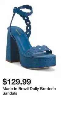 TJ Maxx Made In Brazil Dolly Broderie Sandals offer