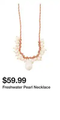 TJ Maxx Freshwater Pearl Necklace offer