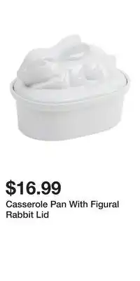 TJ Maxx Casserole Pan With Figural Rabbit Lid offer