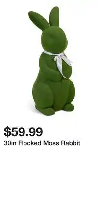 TJ Maxx 30in Flocked Moss Rabbit offer