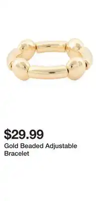 TJ Maxx Gold Beaded Adjustable Bracelet offer