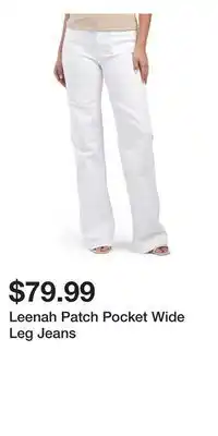 TJ Maxx Leenah Patch Pocket Wide Leg Jeans offer