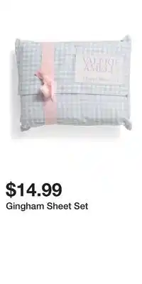 TJ Maxx Gingham Sheet Set offer