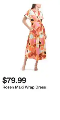 TJ Maxx Rosen Maxi Wrap Dress offer