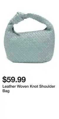 TJ Maxx Leather Woven Knot Shoulder Bag offer