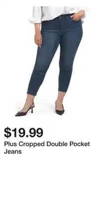 TJ Maxx Plus Cropped Double Pocket Jeans offer