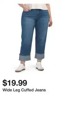 TJ Maxx Wide Leg Cuffed Jeans offer