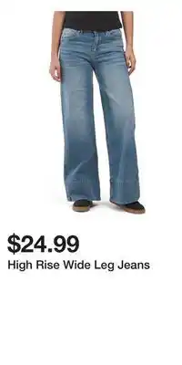 TJ Maxx High Rise Wide Leg Jeans offer