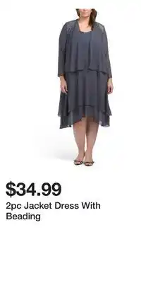 TJ Maxx 2pc Jacket Dress With Beading offer