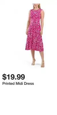 TJ Maxx Printed Midi Dress offer