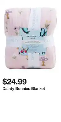 TJ Maxx Dainty Bunnies Blanket offer