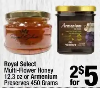 Super King Markets Royal Select Multi-Flower Honey or Armenium Preserves offer