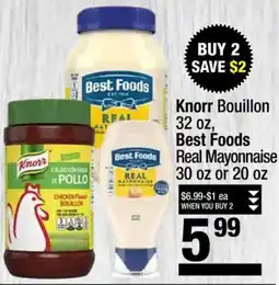 Super King Markets Knorr bouillon, best foods real mayonnaise offer