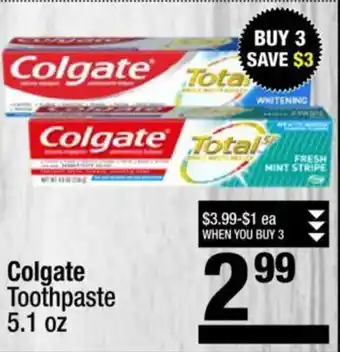 Super King Markets Colgate Toothpaste offer