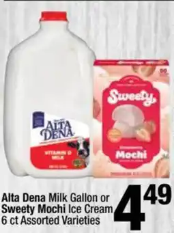 Super King Markets Alta Dena Milk Gallon or Sweety Mochi Ice Cream offer