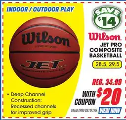 Big 5 Wilson Jet Pro Composite Basketball offer