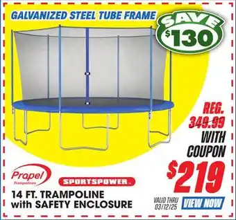 Big 5 Sportspower 14' Trampoline with Safety Enclosure offer