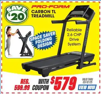 Big 5 ProForm Carbon TL Treadmill offer