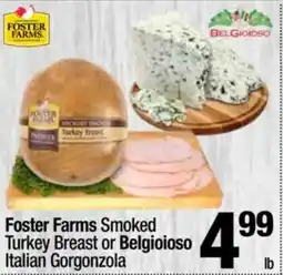 Super King Markets Foster Farms Smoked Turkey Breast or Belgioioso Italian Gorgonzola offer