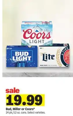 Meijer Bud, Miller or Coors offer