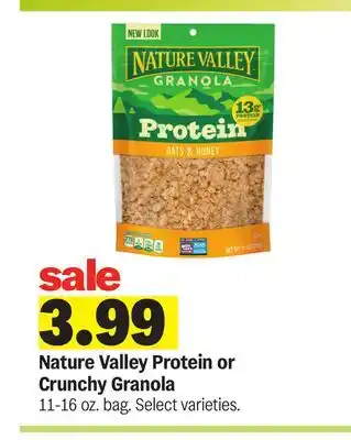 Meijer Nature Valley Protein or Crunchy Granola offer