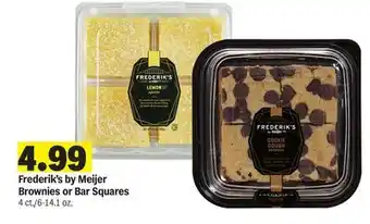 Meijer Frederik's by Meijer Brownies or Bar Squares offer